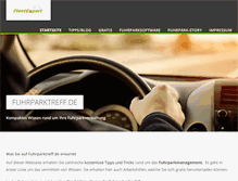Tablet Screenshot of fuhrparktreff.de